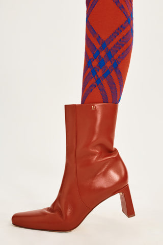 Alexis Bootie In Blood Red Leather