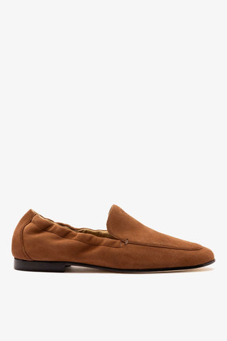 Mocassim Penny Light Camurça Marrom Loafer Larroudé