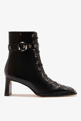 Bota Patti Couro Preto Boot Larroudé