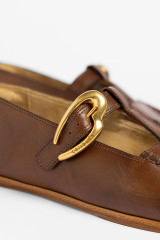 Mocassim Hydra Couro Marrom Loafer Larroudé