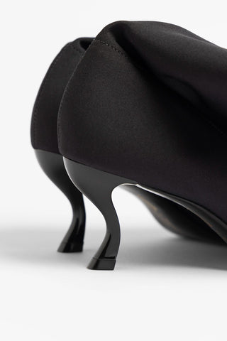 Larroudé by Nicolò B.: Bota Anastasia Low Lycra Preto Larroudé x Nicolò Beretta