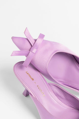 Larroudé by Nicolò B.: Mule Maria Cetim Lilás Larroudé x Nicolò Beretta