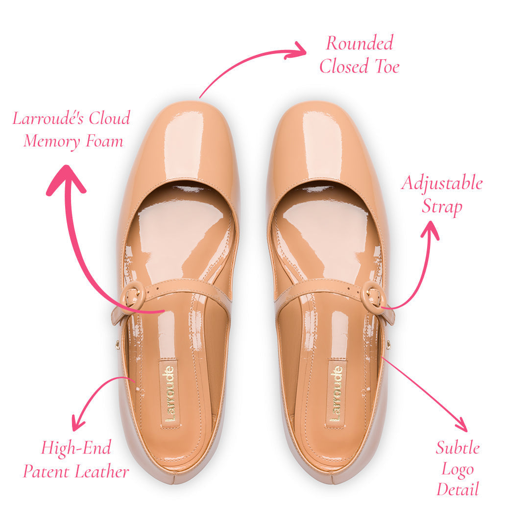 Blair Ballet Flat In Tan Leather