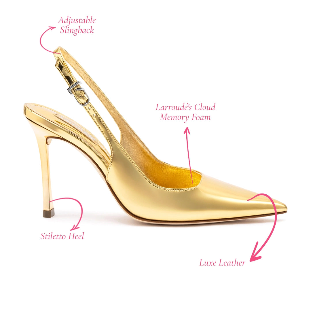 Kaitlan Pump In Gold Specchio