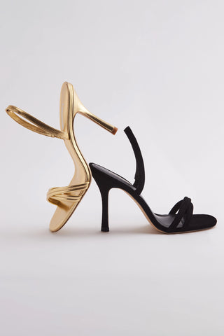 Annie Sandal In Gold Metallic Leather