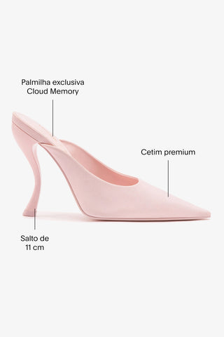 Larroudé By Nicolò B.: Mule Inna Cetim Rosa