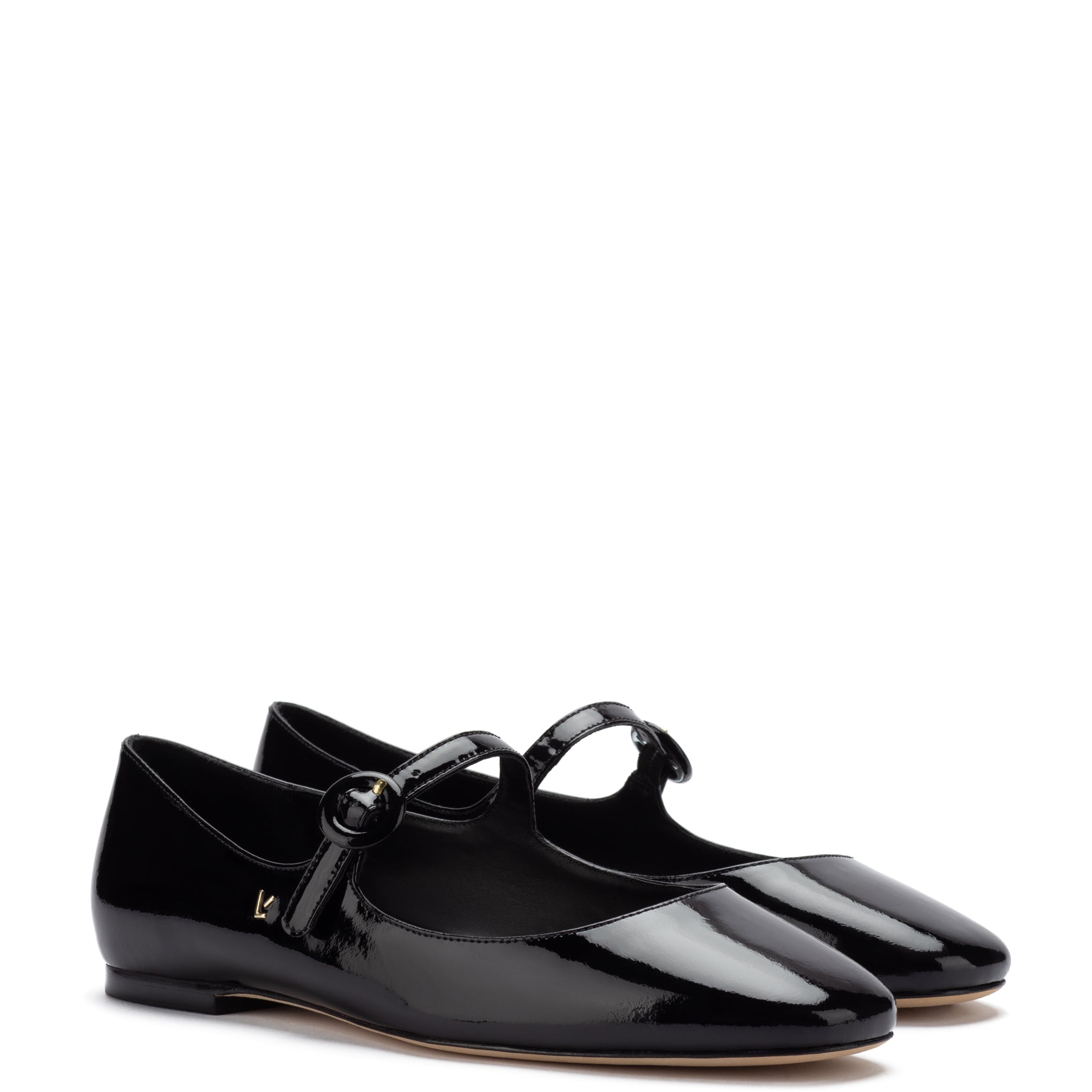 Blair Ballet Flat In Black Patent Leather