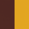 Marrom e amarelo