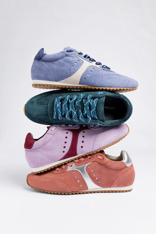 Tênis Stella Camurça Azul Sneaker Larroudé