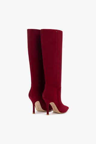Bota Kate Camurça Vermelho Womens - Shoes - Boots Larroudé