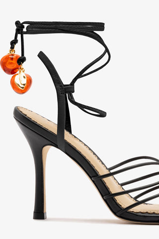 Sandalia Carmen Couro Preto Sandal Larroudé