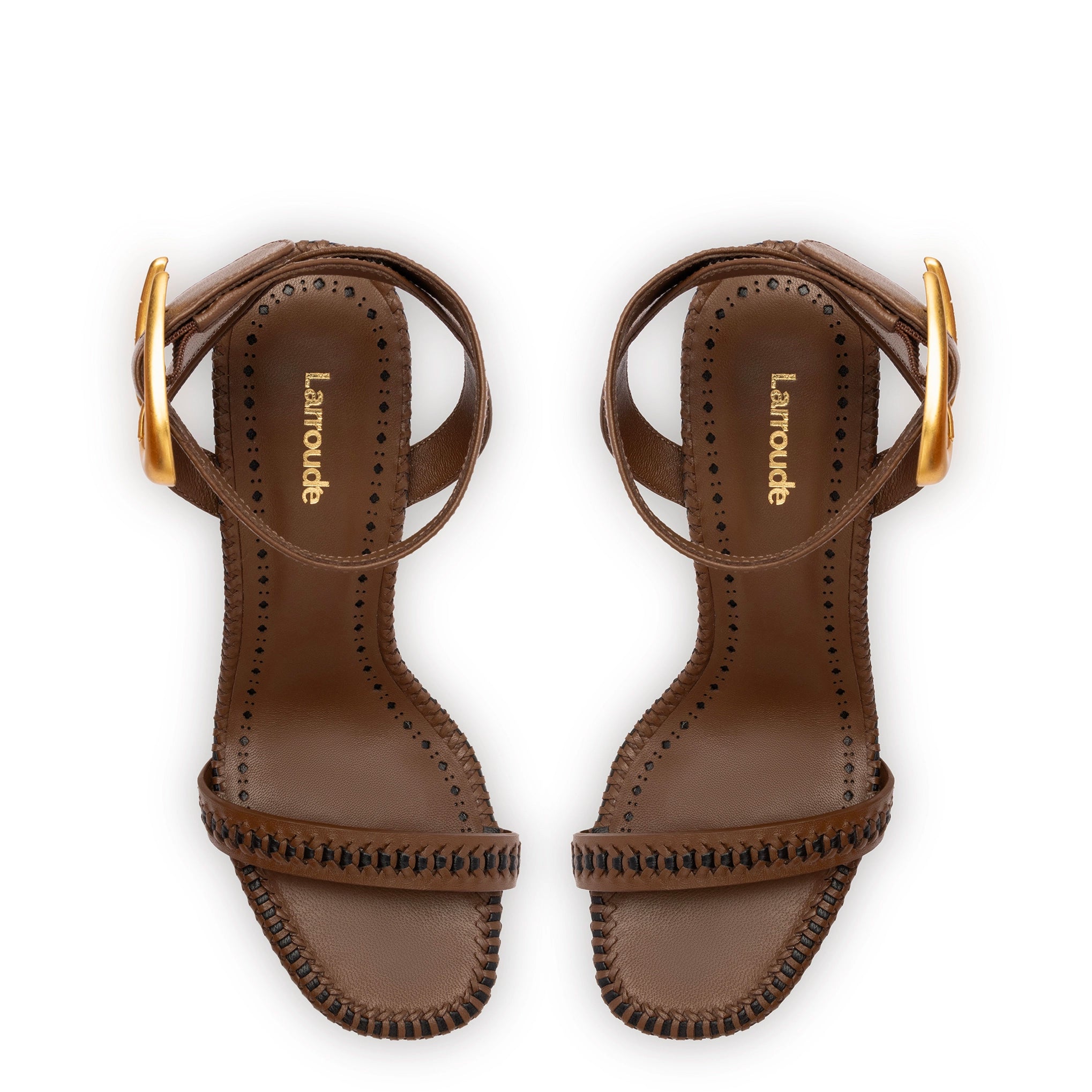 Verona Sandal In Burnt Umber Leather