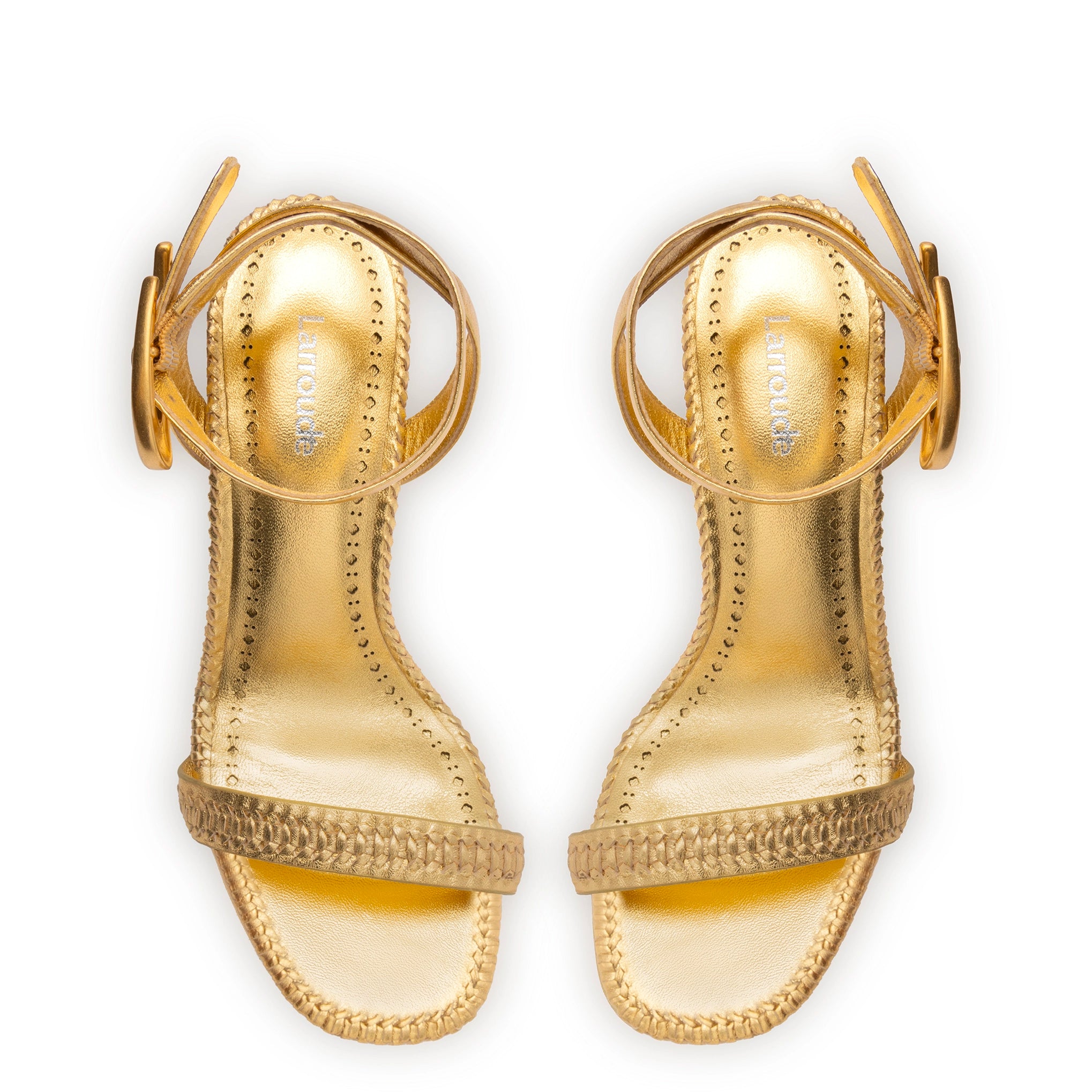 Verona Sandal In Gold Metallic Leather