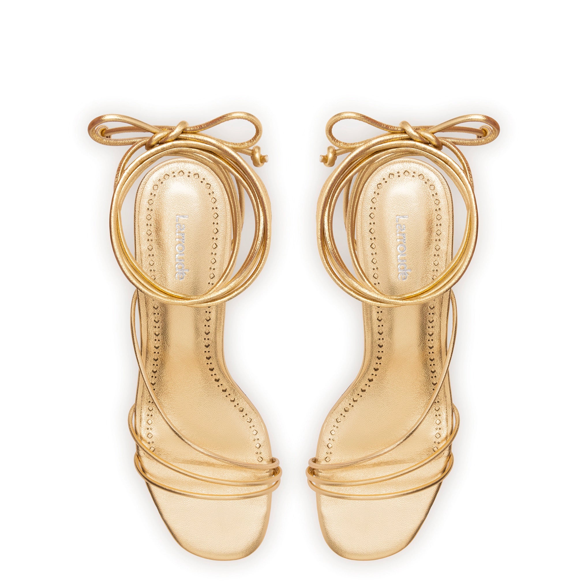 Sara Sandal In Gold Metallic Leather