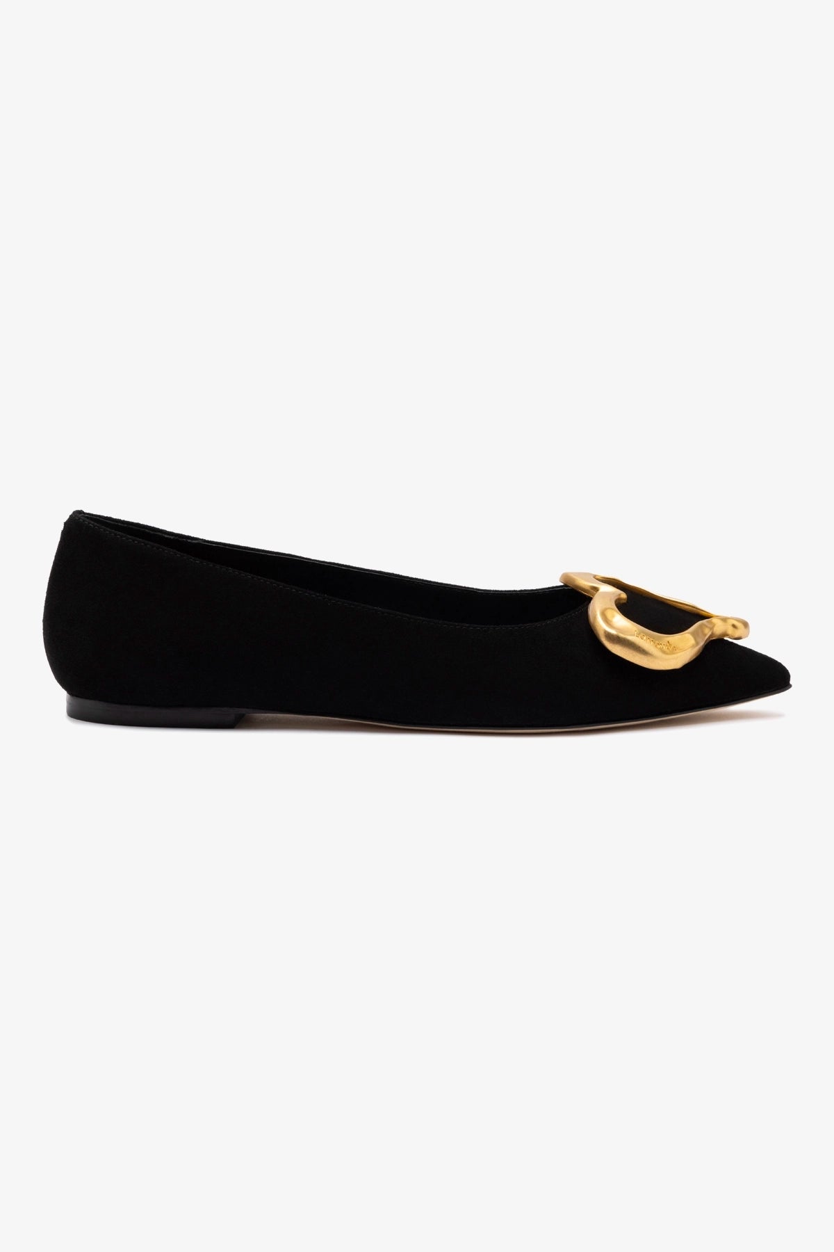 Lee Amore Flat In Black Leather