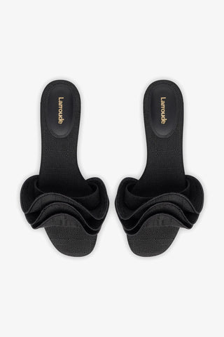 Flat Ivy Ráfia Preto