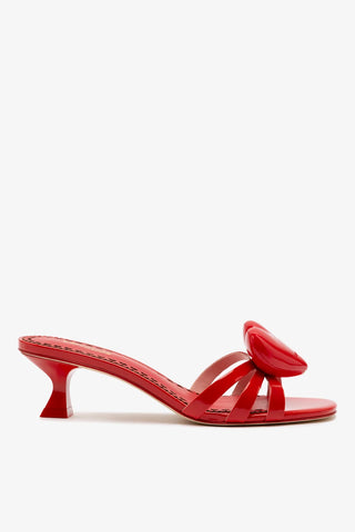Mule Amore Couro Verniz Vermelho Womens - Shoes - Mules Larroudé