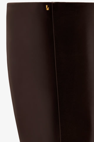 Bota Kate Mid Couro Marrom