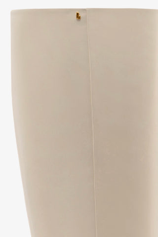 Bota Kate Mid Couro Off White