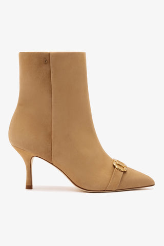Bota Kate Mini Camurça Caramelo