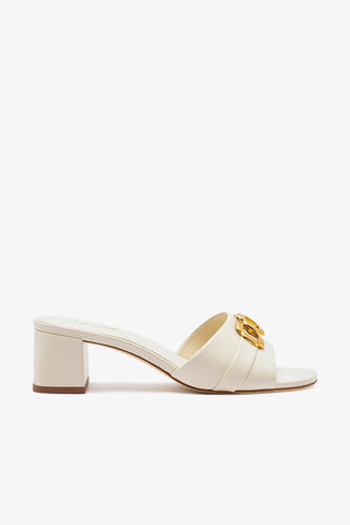 Mule Franca Couro Off White