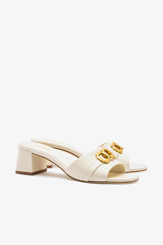 Mule Franca Couro Off White
