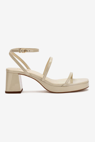 Sandália Gio Couro Verniz Off White