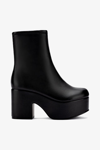 Bota Miso Couro Stretch Preto Boot Larroudé