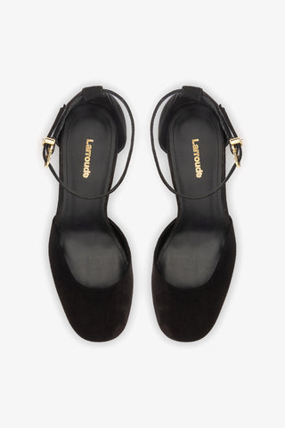 Sandália Plataforma Ari Camurça Preto