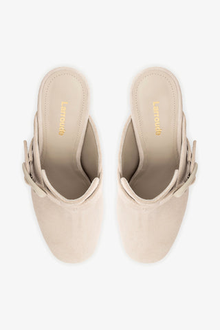 Mule Clog Dolly Verona Camurça Cinza