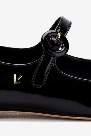 Blair Ballet Flat In Black Patent Leather