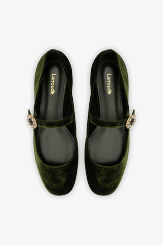 Sapatilha Blair Veludo Verde