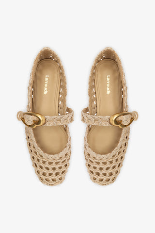 Sapatilha Verona Macramê Ráfia Natural