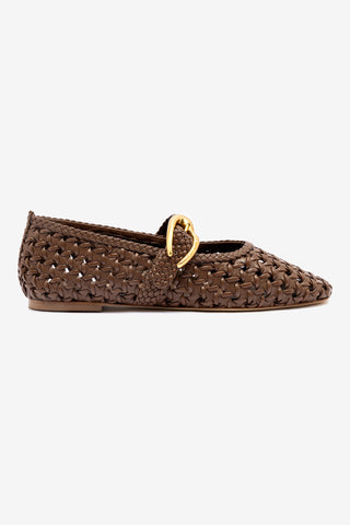 Verona Macrame In Burnt Umber Leather
