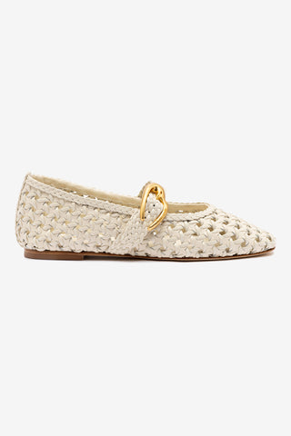 Verona Macrame In Ivory Leather