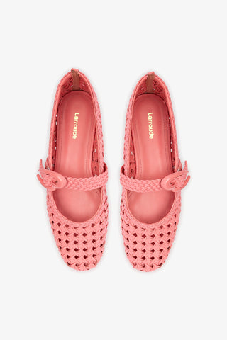 Sapatilha Verona New Macramê Couro Rosa