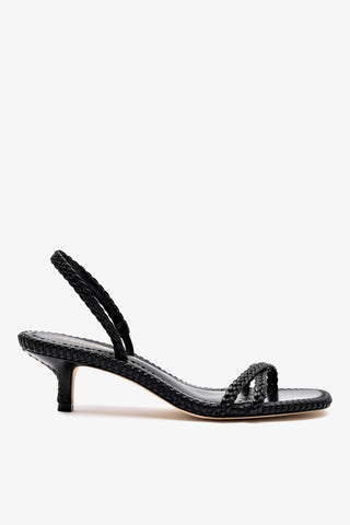 Sandália Annie Mini Couro Preto Womens - Shoes - Sandals Larroudé