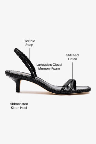 Mini Annie Sandal In Black Leather