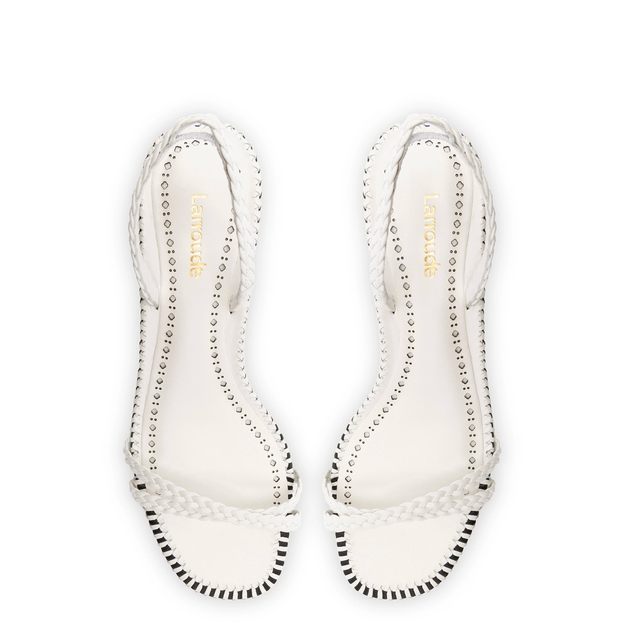 Mini Annie Sandal In White Leather