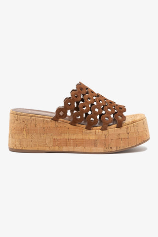 Mule Charli Couro Marrom