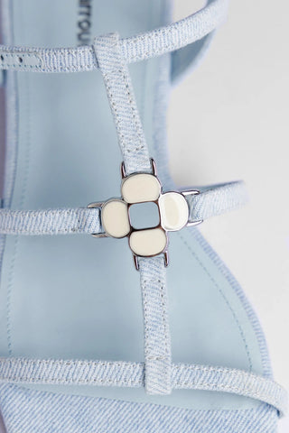 Sandália Flat Hana Jeans Azul Womens - Shoes - Flats Larroudé