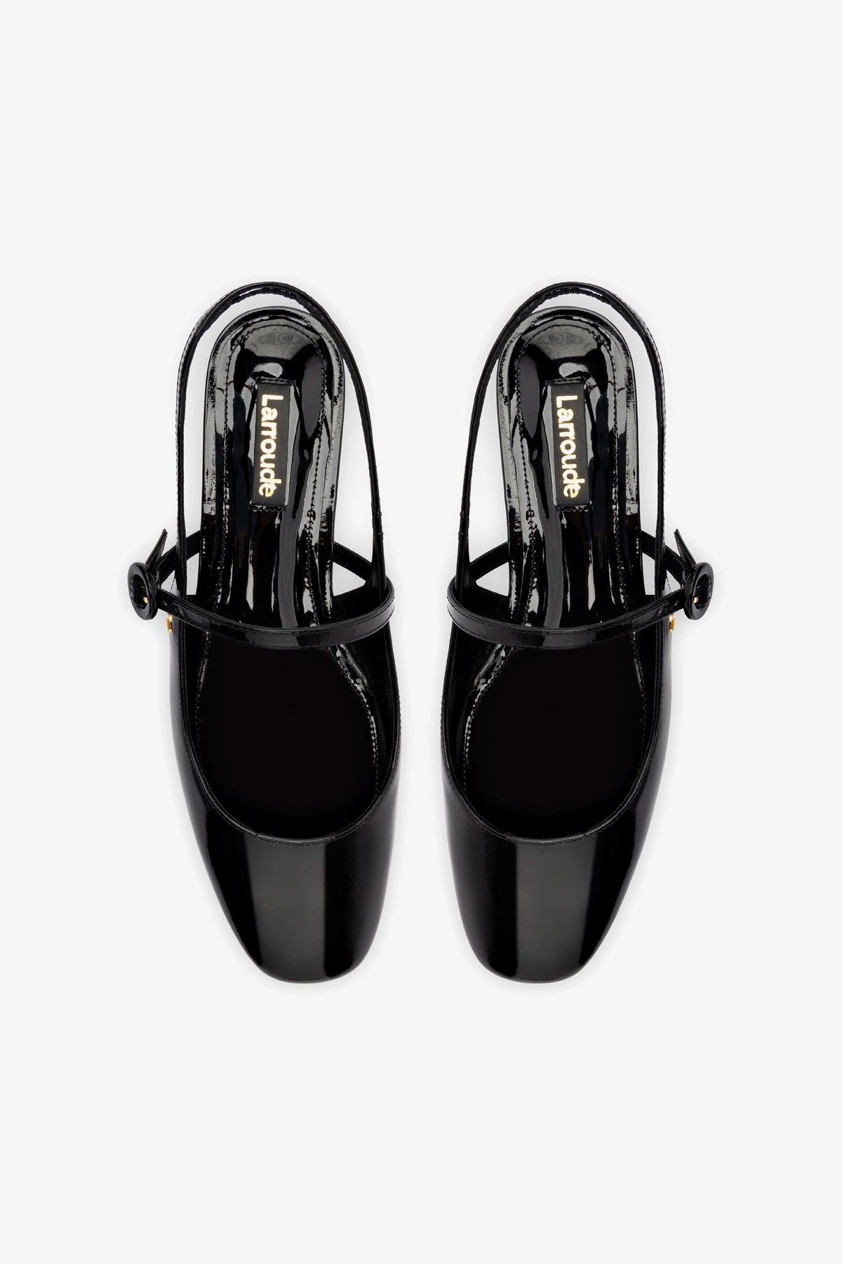 Georgina Ballet Flat In Black Patent Leather