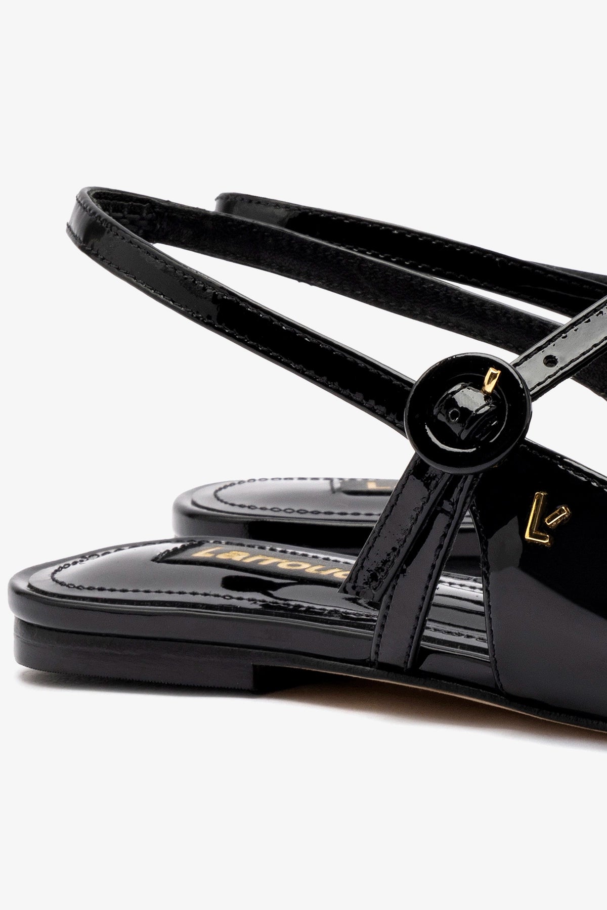 Georgina Ballet Flat In Black Patent Leather