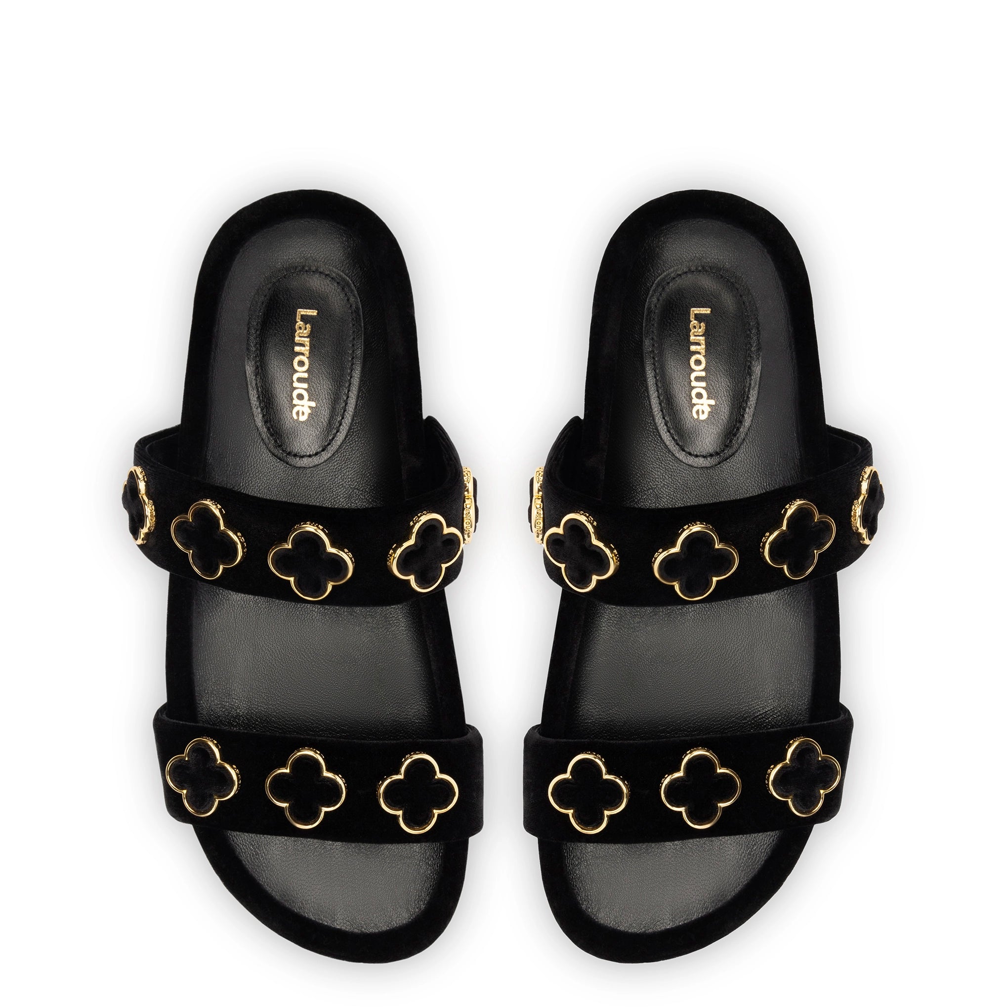 Milan Piccolo Slide In Black Velvet