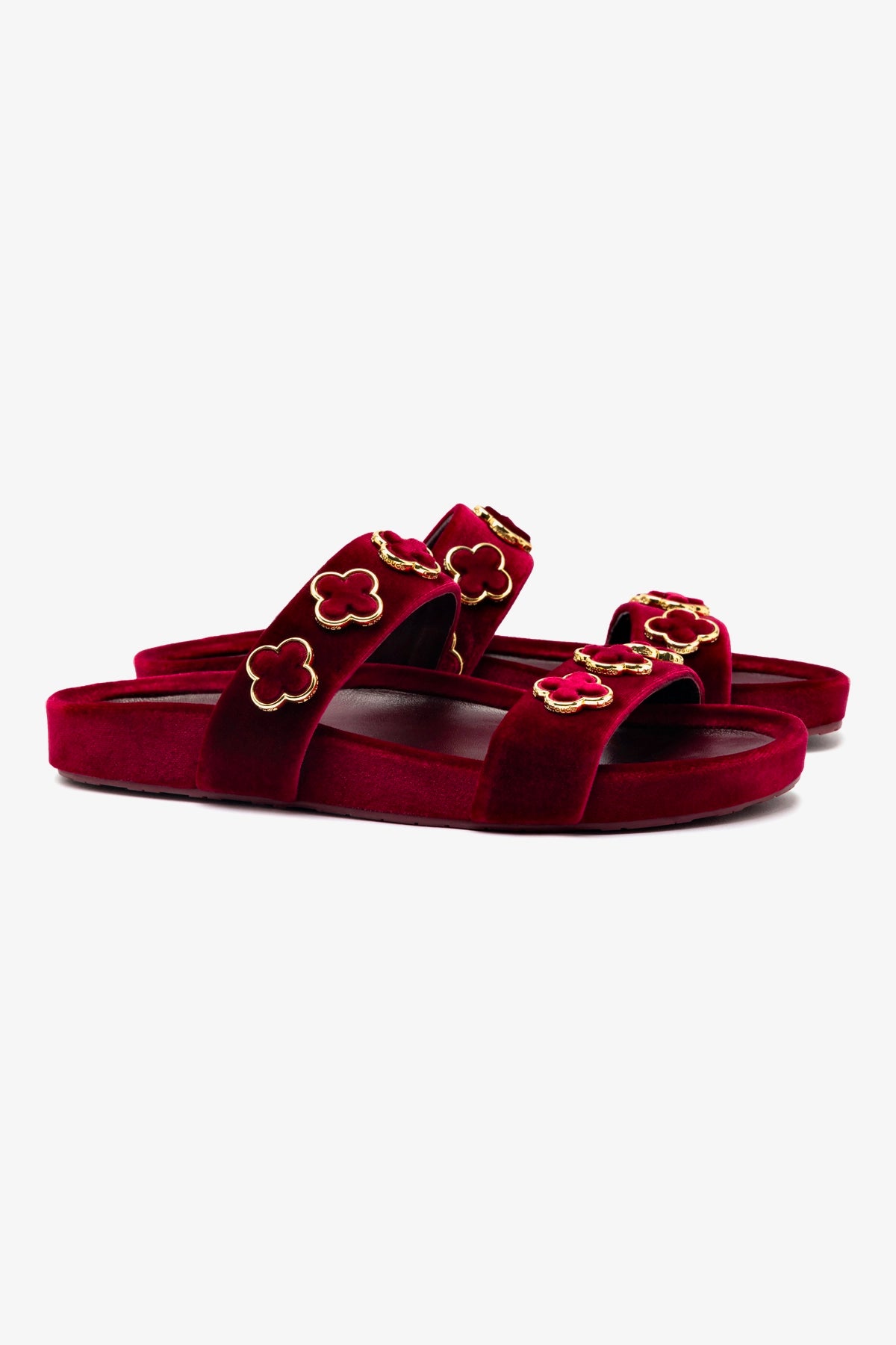 Milan Piccolo Slide In Wine Velvet