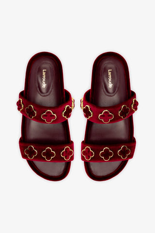 Milan Piccolo Slide In Wine Velvet