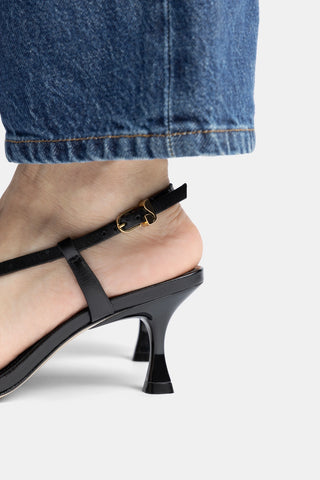 Sandália Daphne Couro Preto