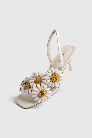 Sandália Fiore Couro Off White Womens - Shoes - Sandals Larroudé