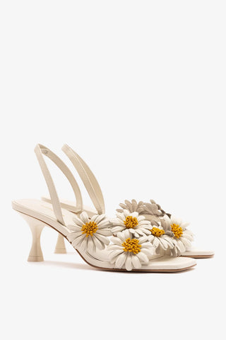 Sandália Fiore Couro Off White Womens - Shoes - Sandals Larroudé
