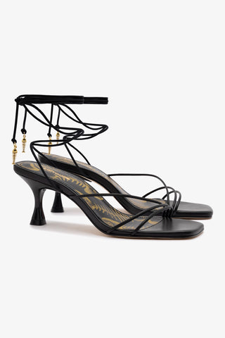 Nadia Sandal In Black Leather